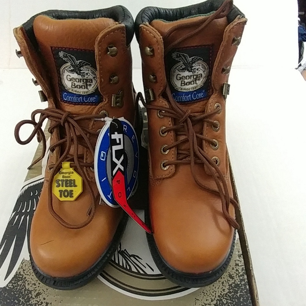Men's Safety Toe Georgia Boot Comfort Core Sz 7